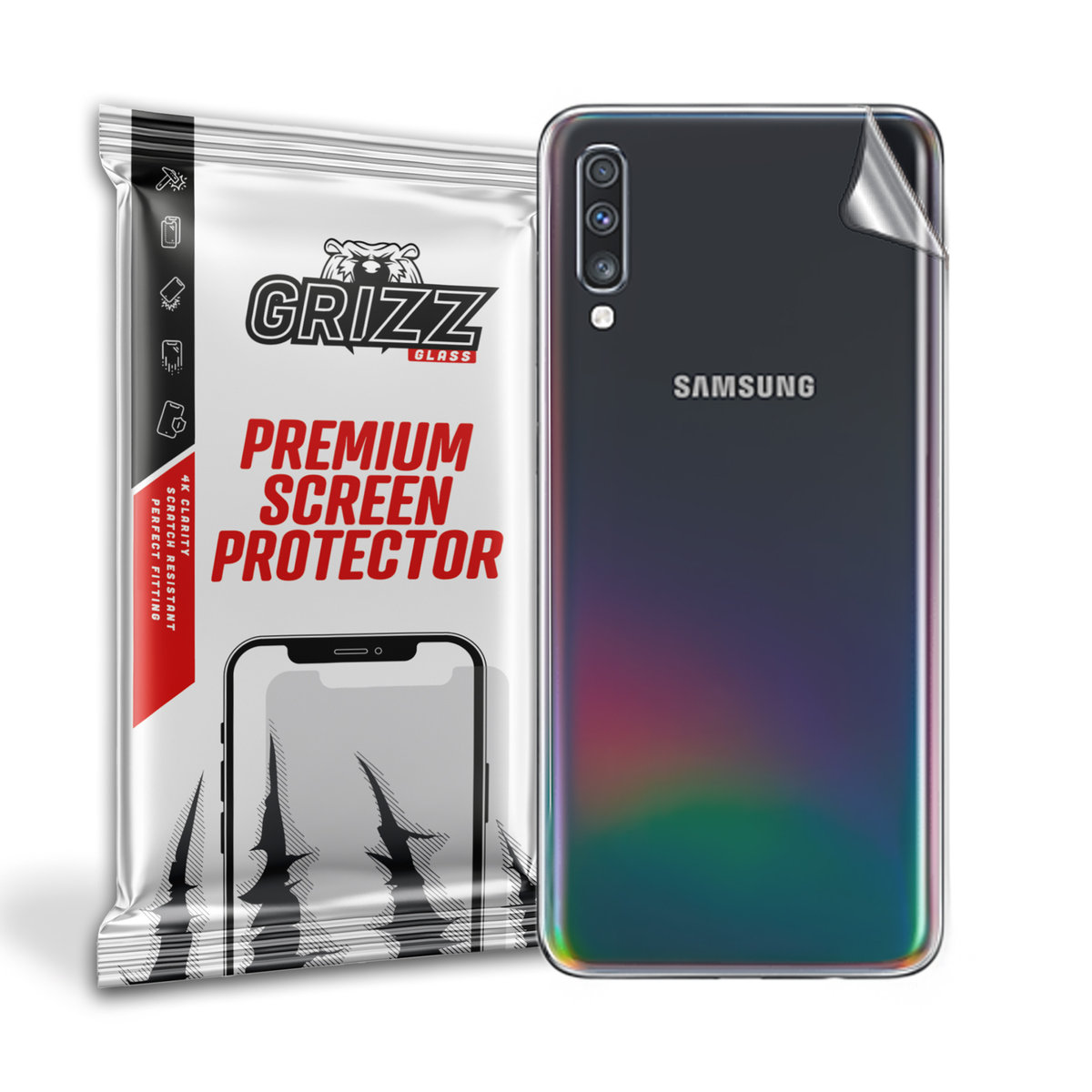 GrizzGlass UltraSkin folia na tył do Samsung Galaxy A70