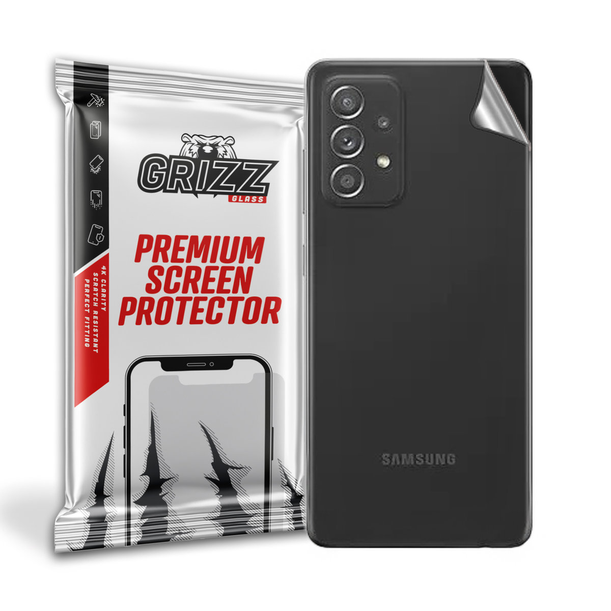 GrizzGlass SatinSkin folia na tył do Samsung Galaxy A52
