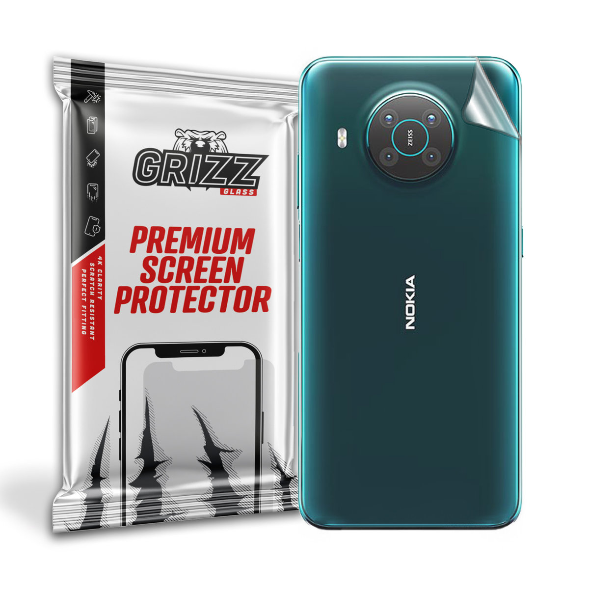 top GrizzGlass SatinSkin folia na tył do Nokia X20 5G