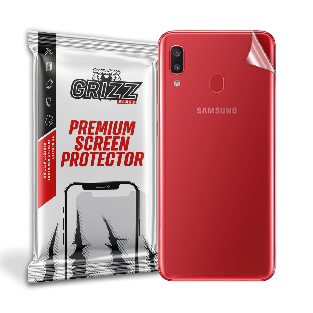 GrizzGlass UltraSkin folia na tył do Samsung Galaxy A20