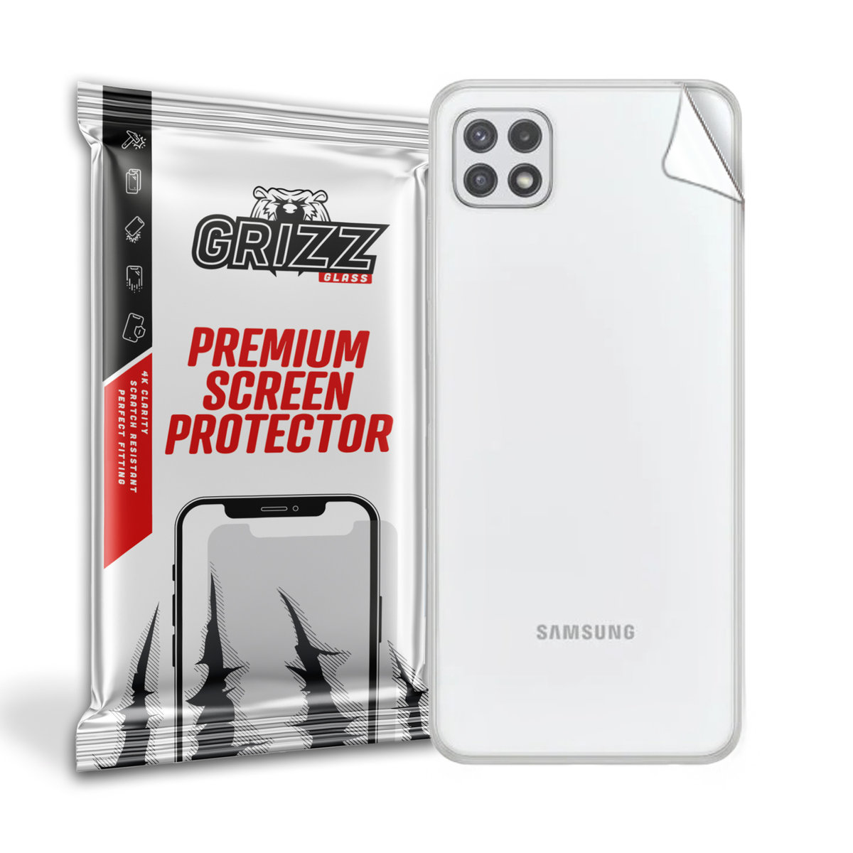 GrizzGlass SatinSkin folia na tył do Samsung Galaxy A22