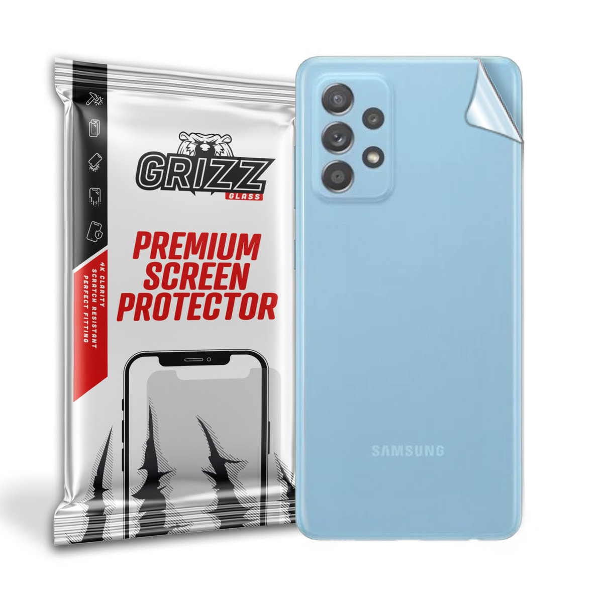 GrizzGlass SatinSkin folia na tył do Samsung Galaxy A72 4G