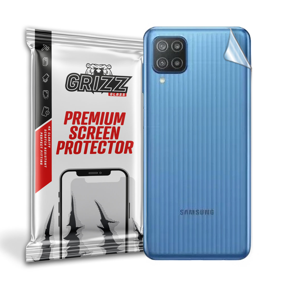 GrizzGlass SatinSkin folia na tył do Samsung Galaxy F12