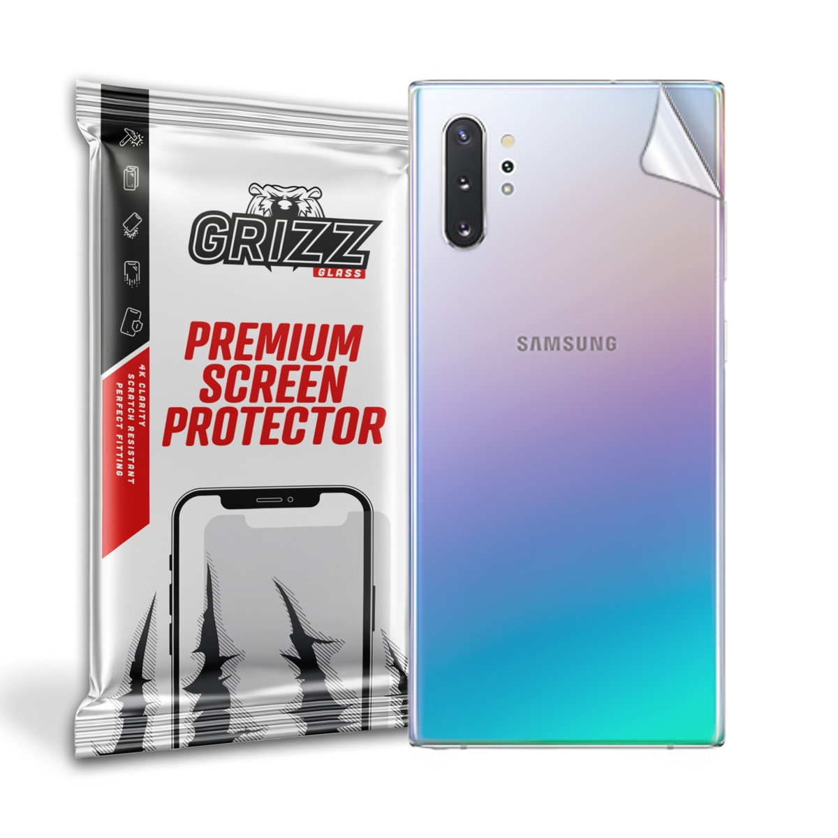 GrizzGlass SatinSkin folia na tył do Samsung Galaxy Note 10 Plus