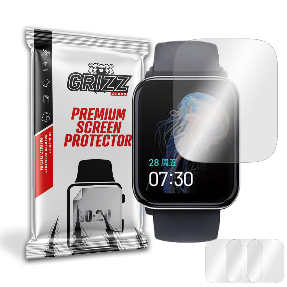 GrizzGlass HydroFilm folia hydrożelowa do Hey Plus Watch
