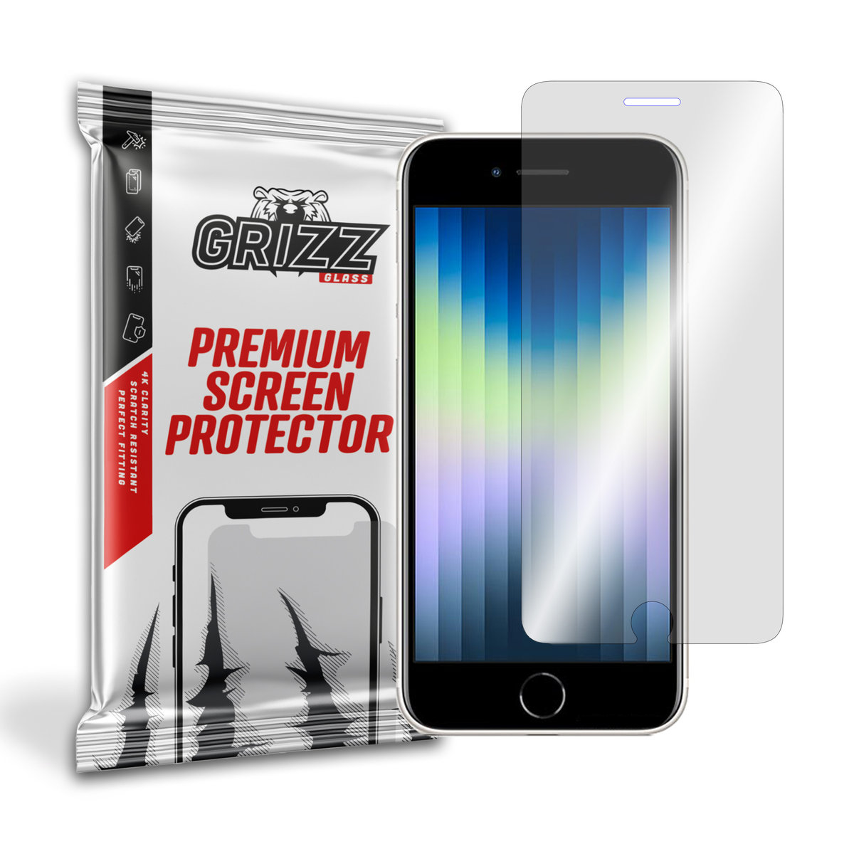 GrizzGlass HybridGlass szkło hybrydowe do Apple iPhone SE 2022