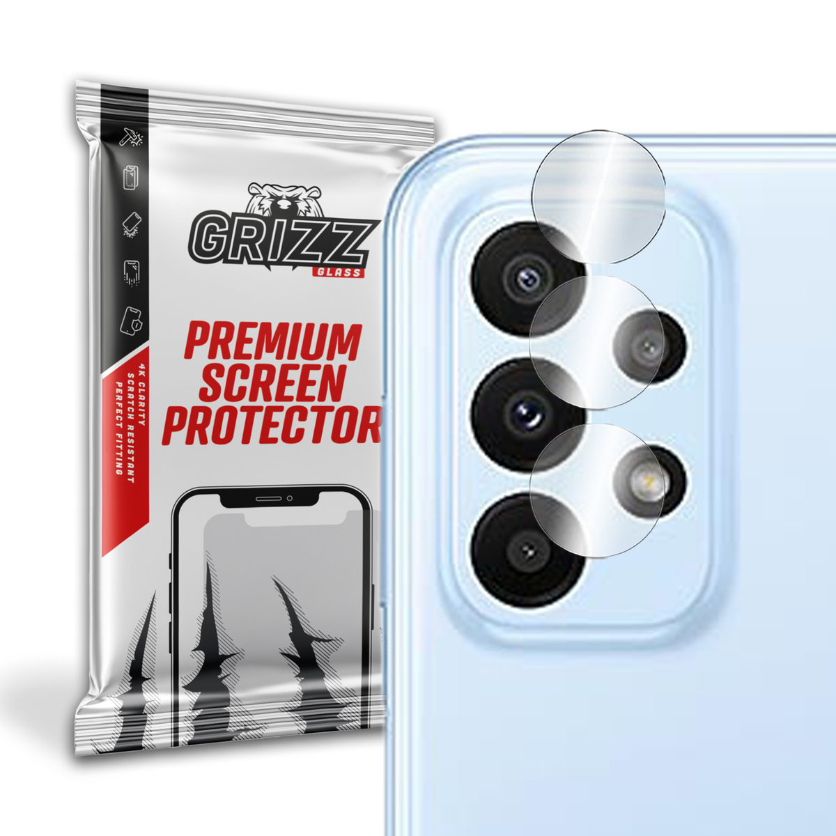 GrizzGlass HybridGlass Camera szkło hybrydowe na obiektyw do Samsung Galaxy A23