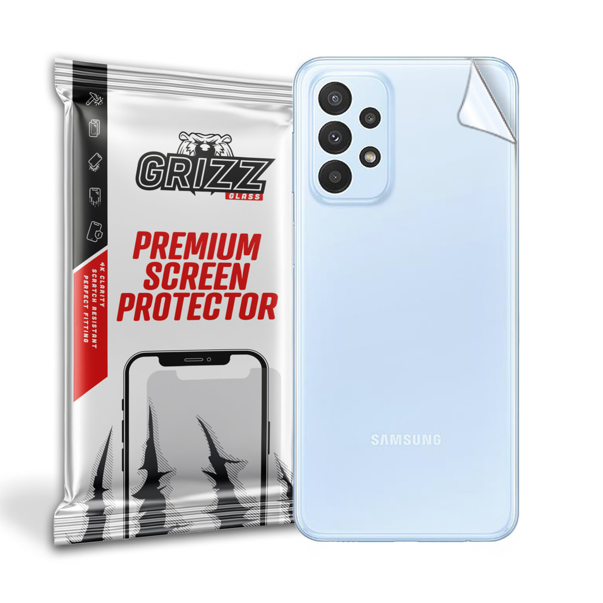 GrizzGlass SatinSkin folia na tył do Samsung Galaxy A23