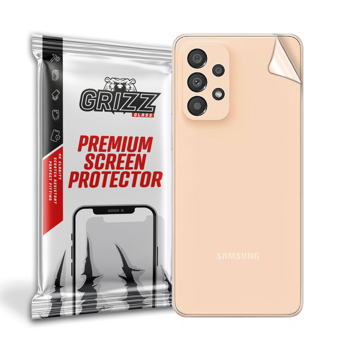 GrizzGlass SatinSkin folia na tył do Samsung Galaxy A73