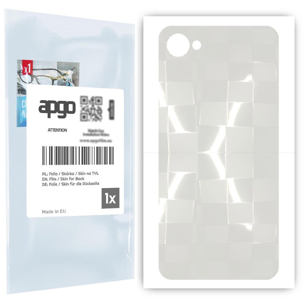 Folia hydrożelowa 3D naklejka przezroczysta na TYŁ do HTC Desire 12 - apgo hydrogel 3D TPU