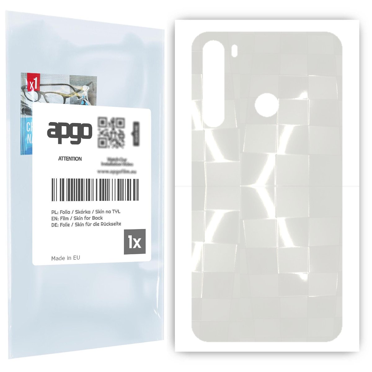 Folia hydrożelowa 3D naklejka przezroczysta na TYŁ do HTC Desire 20 Pro - apgo hydrogel 3D TPU