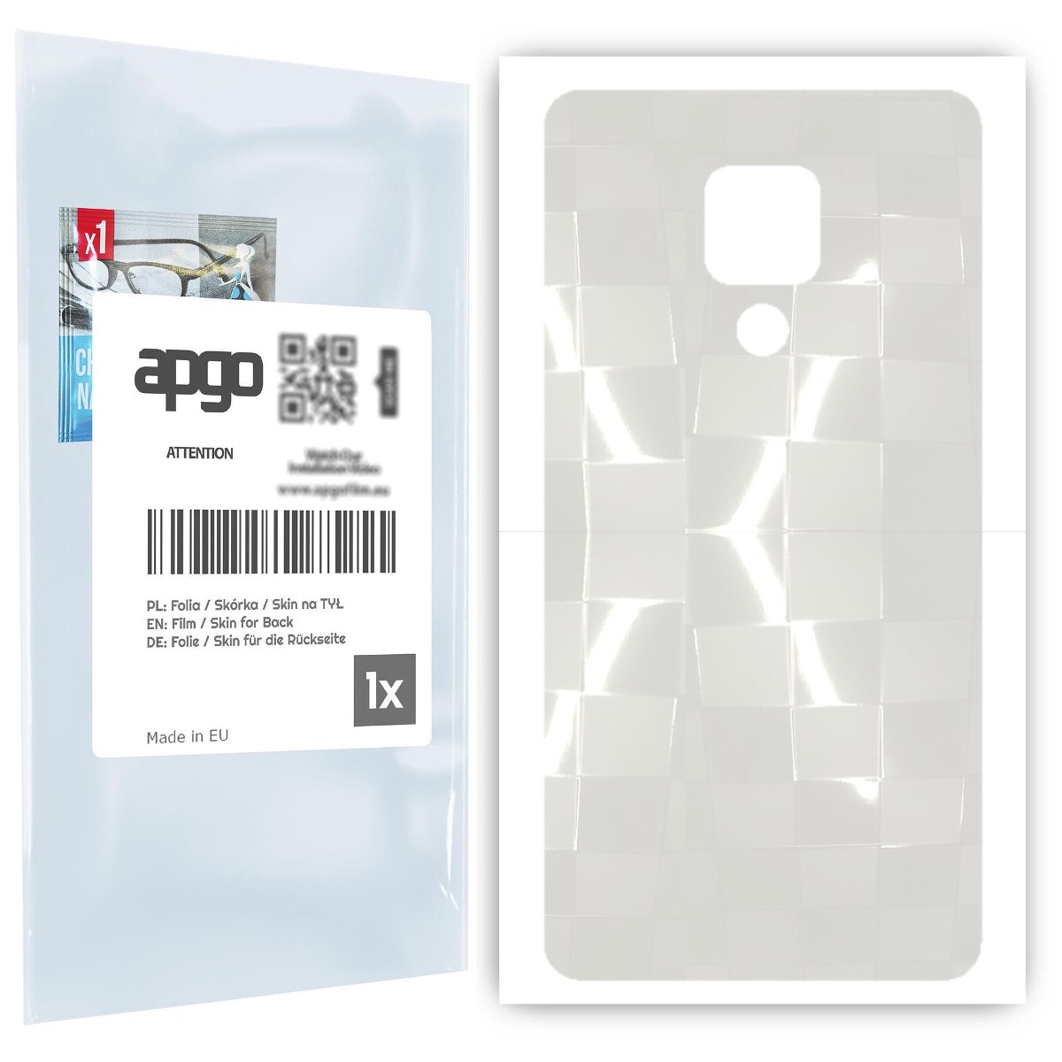 Folia hydrożelowa 3D naklejka przezroczysta na TYŁ do Huawei Mate 20 X - apgo hydrogel 3D TPU