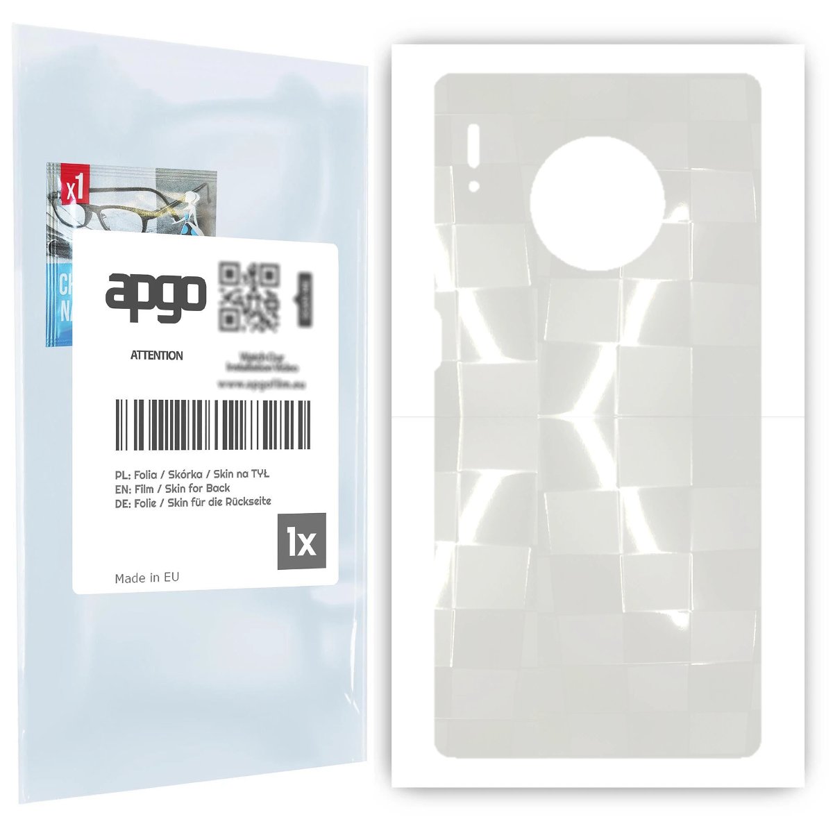 Folia hydrożelowa 3D naklejka przezroczysta na TYŁ do Huawei Mate 30 Pro - apgo hydrogel 3D TPU