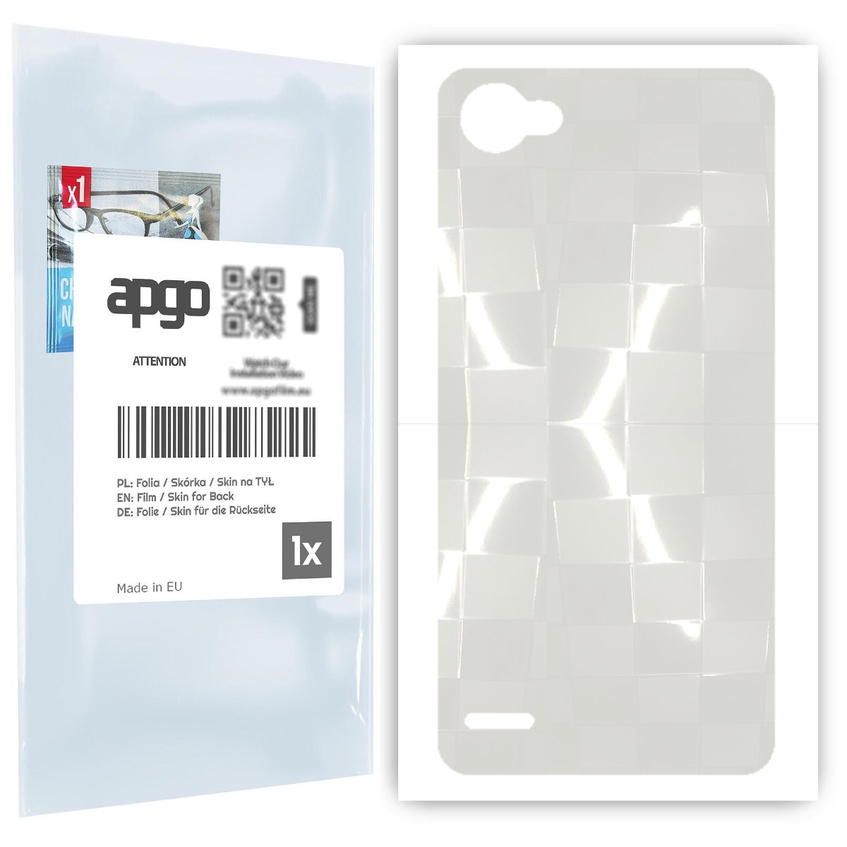 Folia hydrożelowa 3D naklejka przezroczysta na TYŁ do LG Q6 - apgo hydrogel 3D TPU