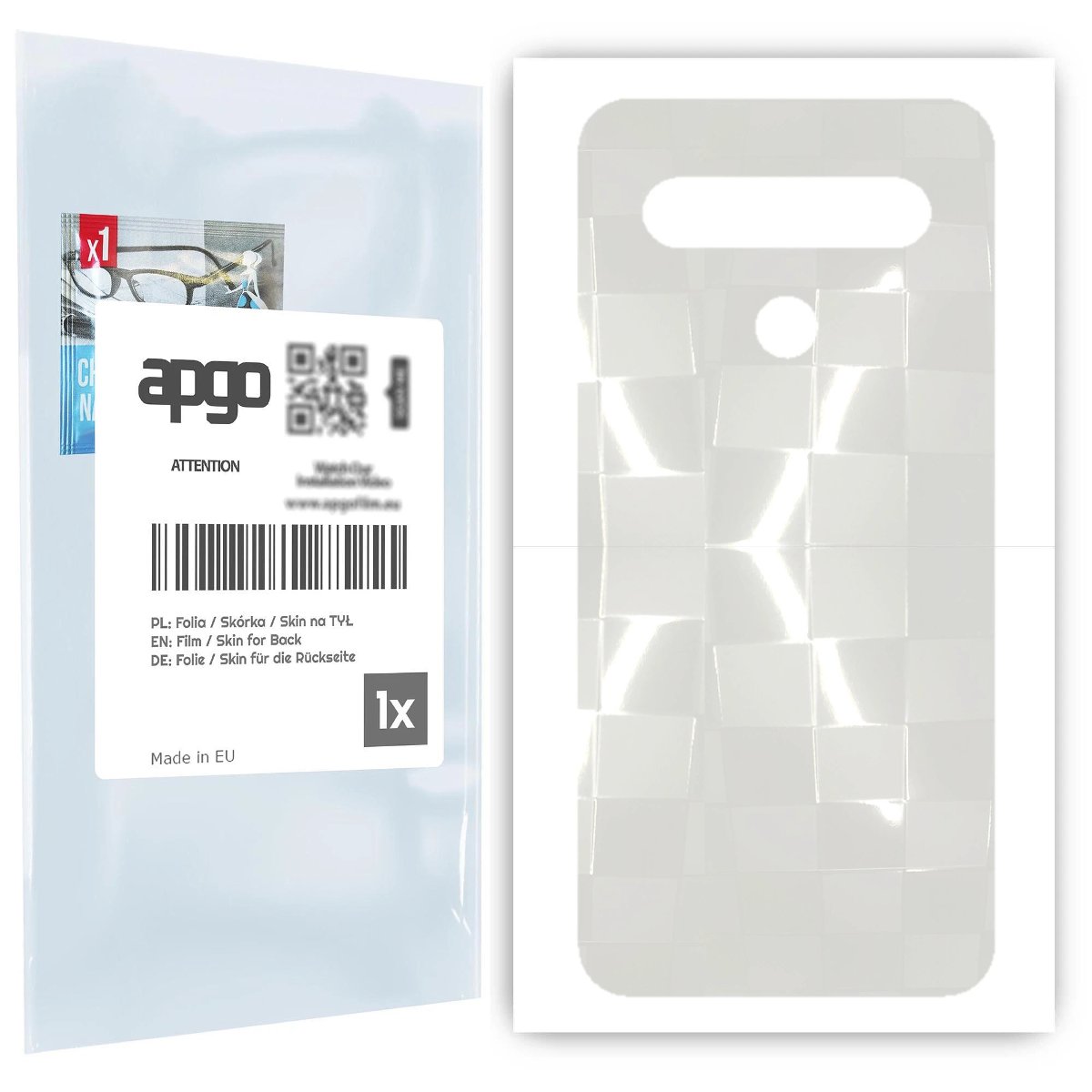 Folia hydrożelowa 3D naklejka przezroczysta na TYŁ do LG K61 - apgo hydrogel 3D TPU