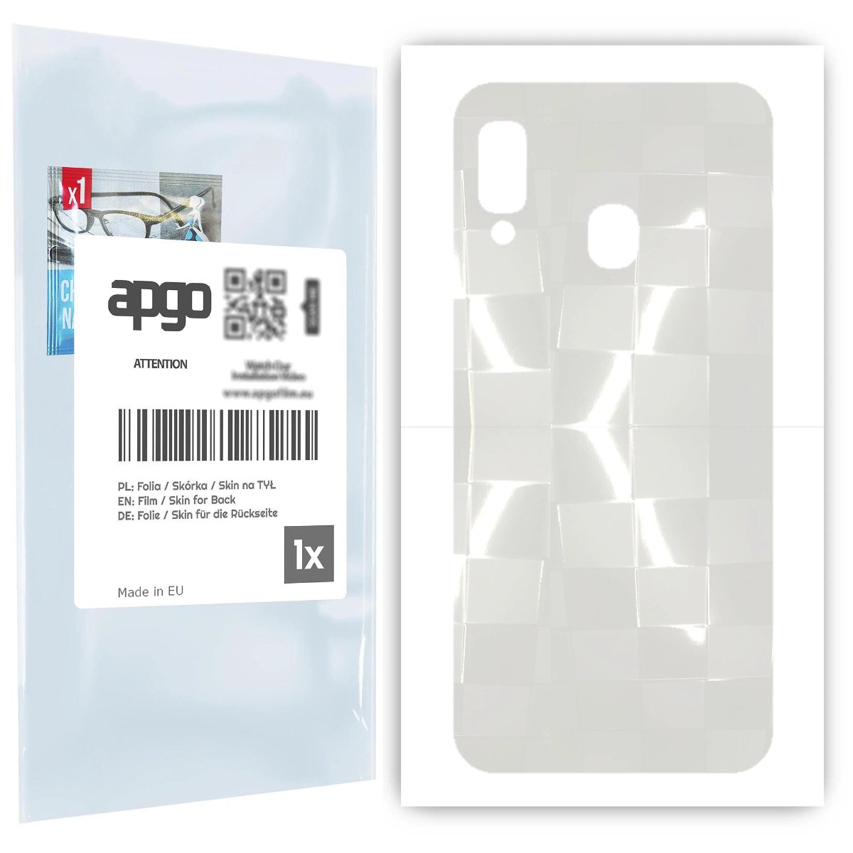 Folia hydrożelowa 3D naklejka przezroczysta na TYŁ do Samsung Galaxy A20e - apgo hydrogel 3D TPU