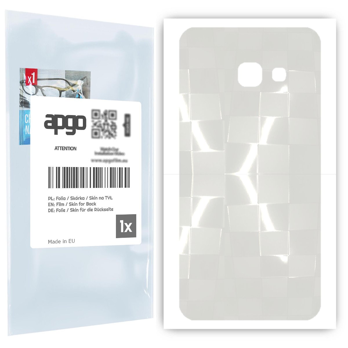 Folia hydrożelowa 3D naklejka przezroczysta na TYŁ do Samsung Galaxy A3 (2017) - apgo hydrogel 3D TPU