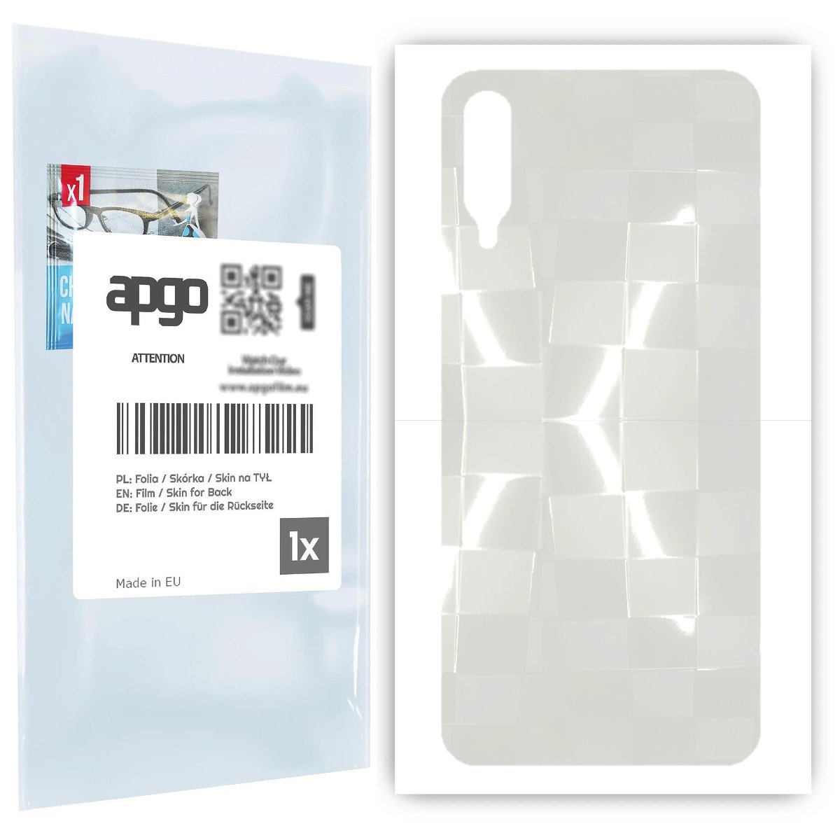Folia hydrożelowa 3D naklejka przezroczysta na TYŁ do Samsung Galaxy A30s - apgo hydrogel 3D TPU