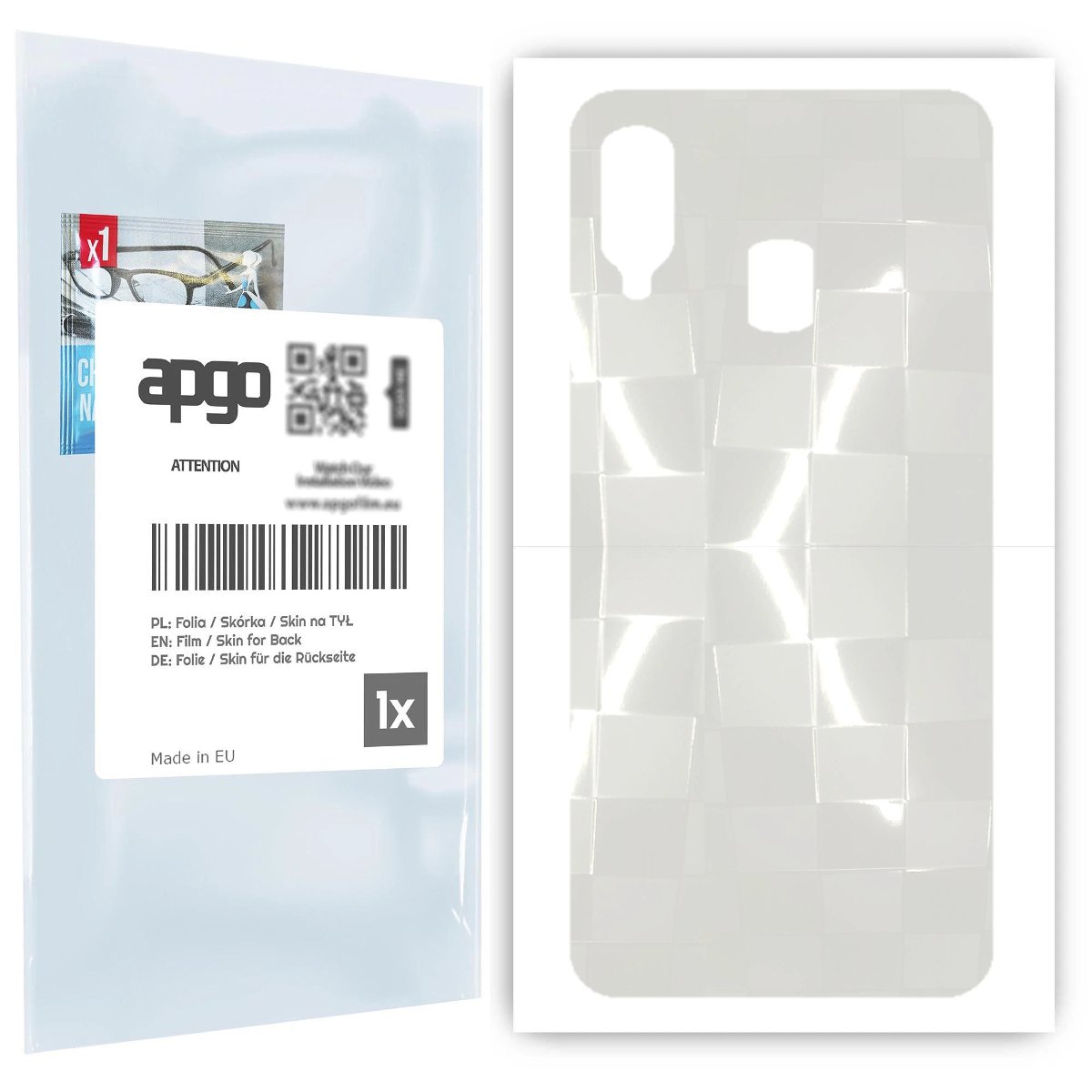 Folia hydrożelowa 3D naklejka przezroczysta na TYŁ do Samsung Galaxy A40 - apgo hydrogel 3D TPU