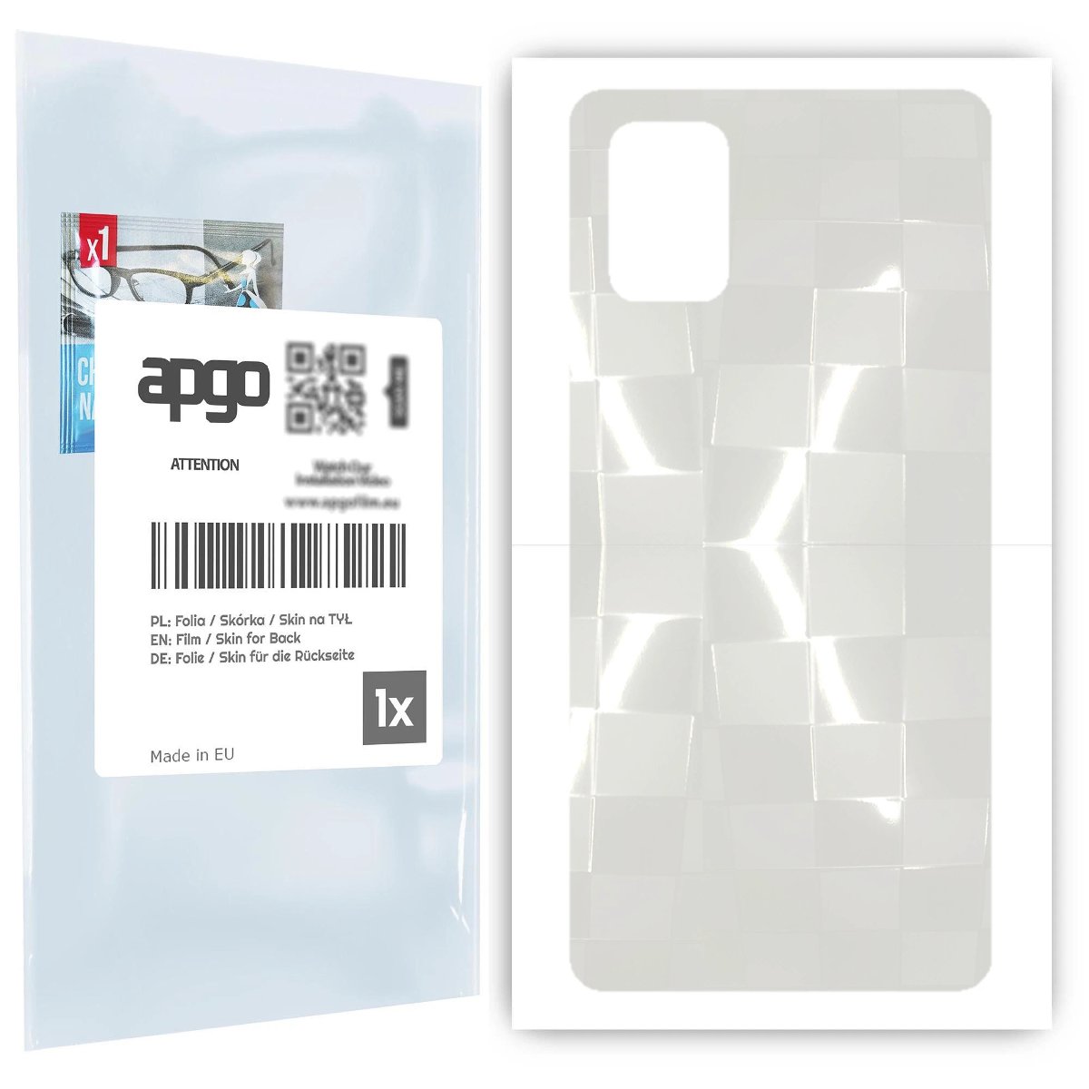 Folia hydrożelowa 3D naklejka przezroczysta na TYŁ do Samsung Galaxy A71 - apgo hydrogel 3D TPU