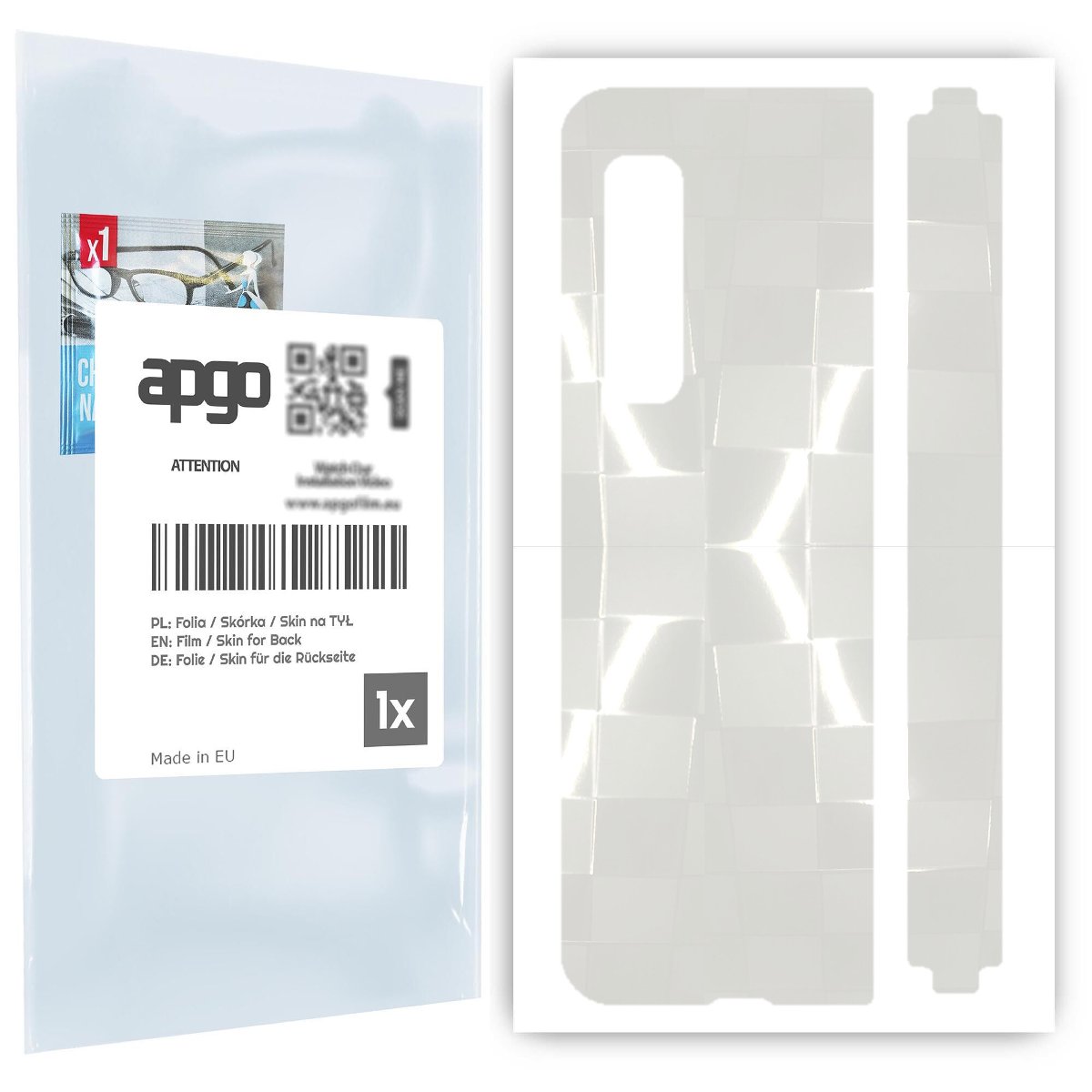 Folia hydrożelowa 3D naklejka przezroczysta na TYŁ do Samsung Galaxy Fold 5G - apgo hydrogel 3D TPU