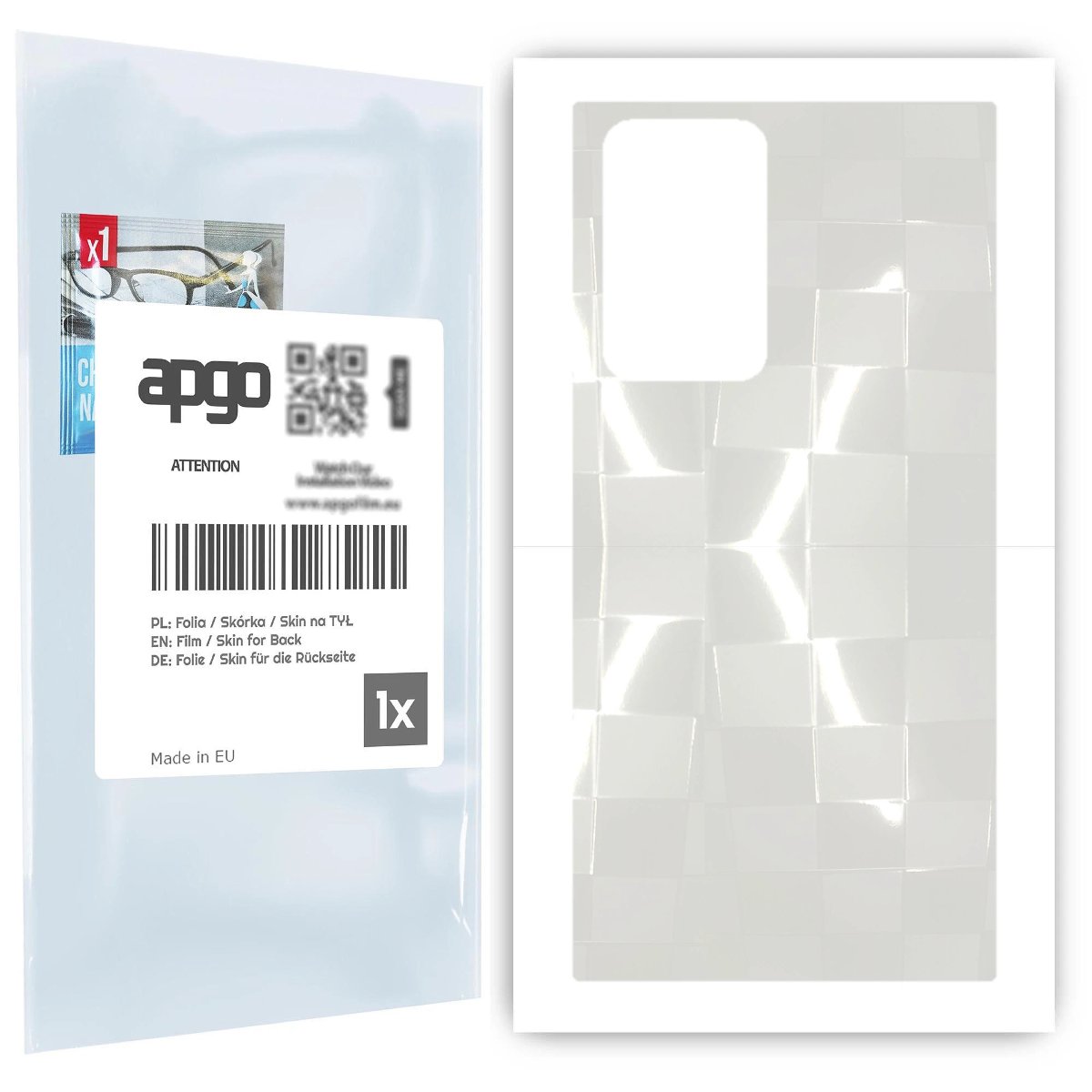 Folia hydrożelowa 3D naklejka przezroczysta na TYŁ do Samsung Galaxy Note 20 Ultra - apgo hydrogel 3D TPU