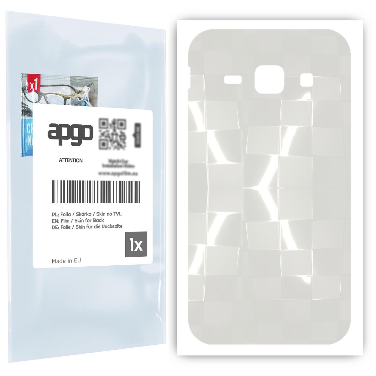 Folia hydrożelowa 3D naklejka przezroczysta na TYŁ do Samsung Galaxy J1 (2016) - apgo hydrogel 3D TPU
