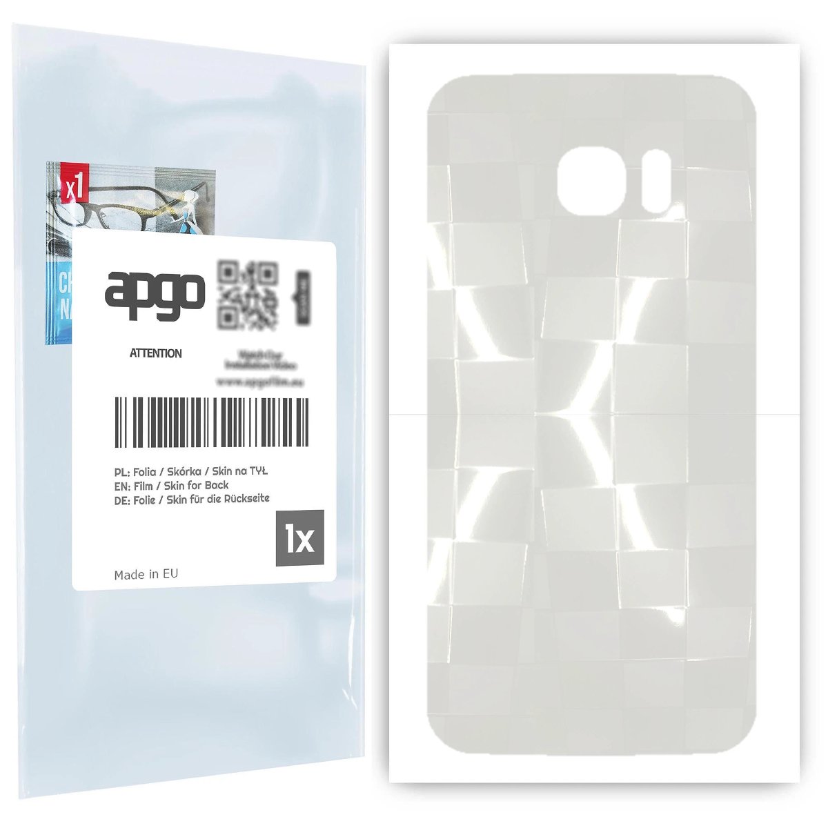 Folia hydrożelowa 3D naklejka przezroczysta na TYŁ do Samsung Galaxy S7 edge - apgo hydrogel 3D TPU