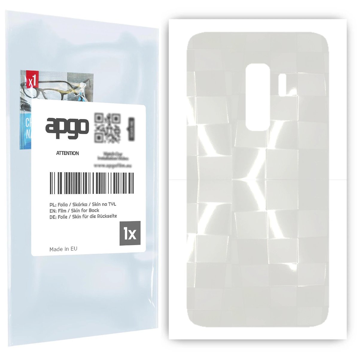 Folia hydrożelowa 3D naklejka przezroczysta na TYŁ do Samsung Galaxy S9+ - apgo hydrogel 3D TPU