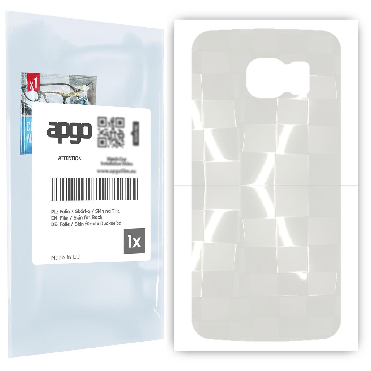 Folia hydrożelowa 3D naklejka przezroczysta na TYŁ do Samsung Galaxy S6 G920 - apgo hydrogel 3D TPU