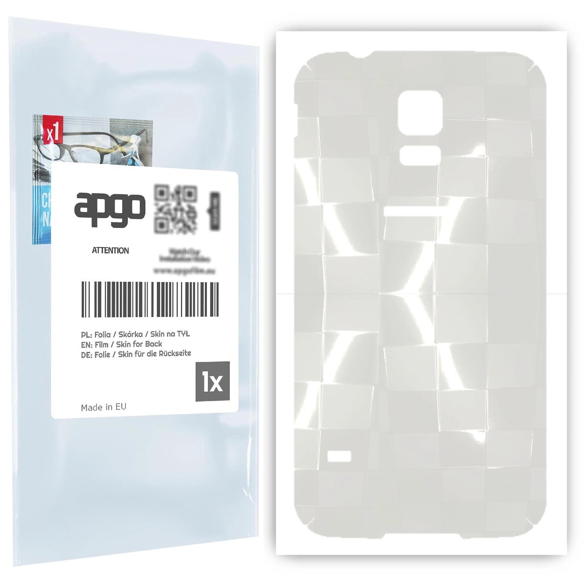 Folia hydrożelowa 3D naklejka przezroczysta na TYŁ do Samsung Galaxy S5 SM-G900F - apgo hydrogel 3D TPU