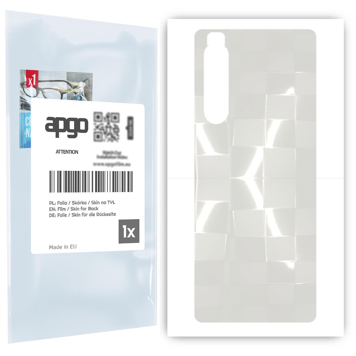 Folia hydrożelowa 3D naklejka przezroczysta na TYŁ do Sony Xperia 1 II - apgo hydrogel 3D TPU