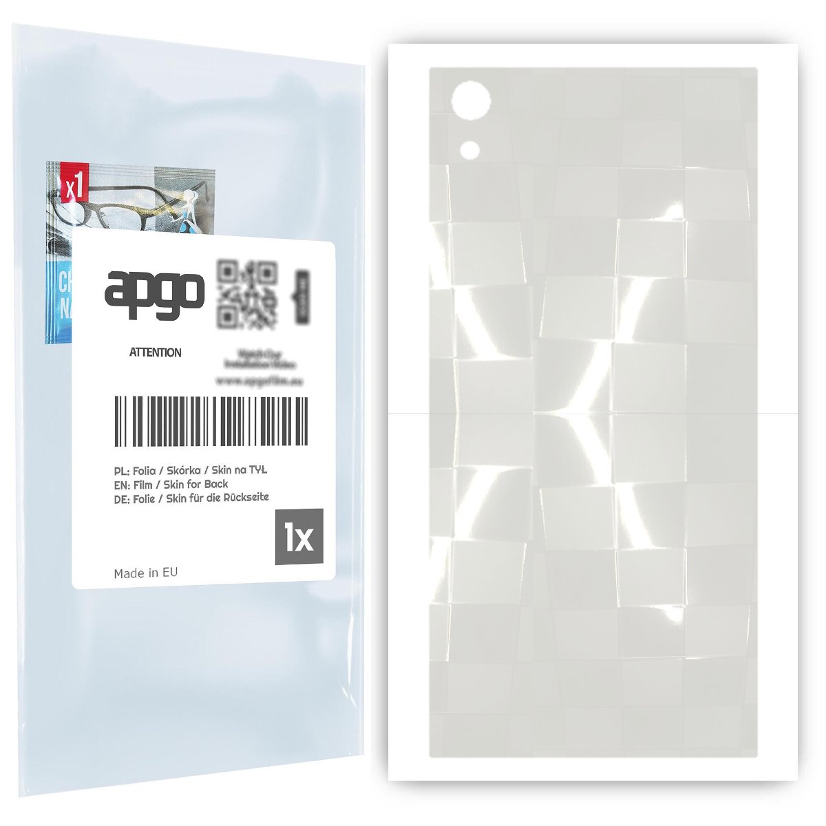 Folia hydrożelowa 3D naklejka przezroczysta na TYŁ do Sony Xperia XA1 Ultra - apgo hydrogel 3D TPU