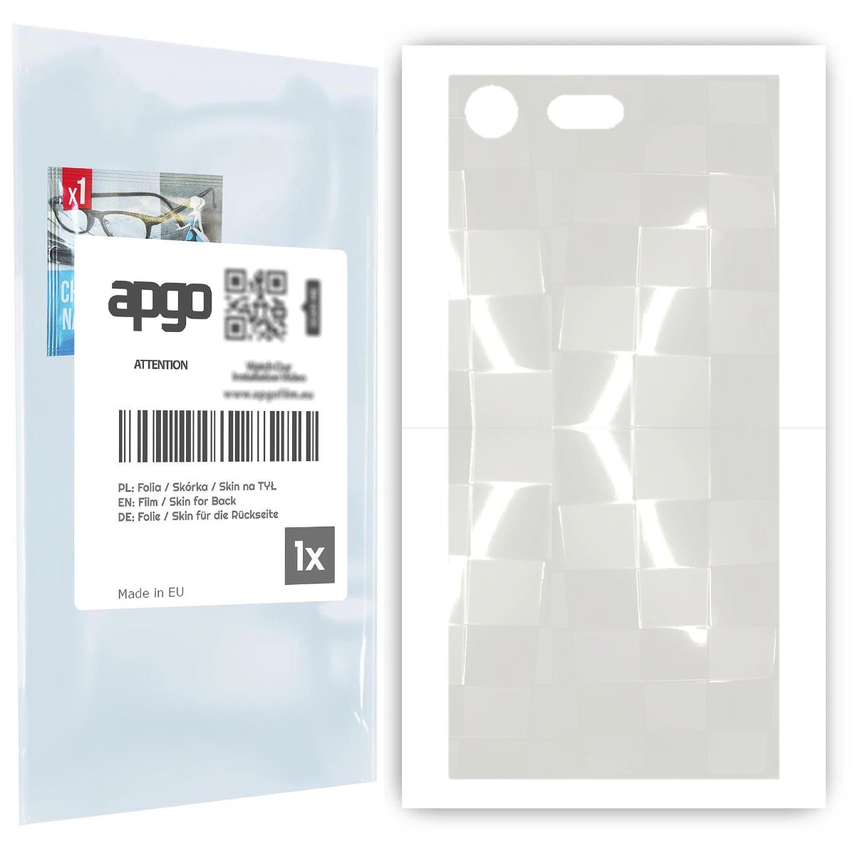 Folia hydrożelowa 3D naklejka przezroczysta na TYŁ do Sony Xperia XZ Premium - apgo hydrogel 3D TPU