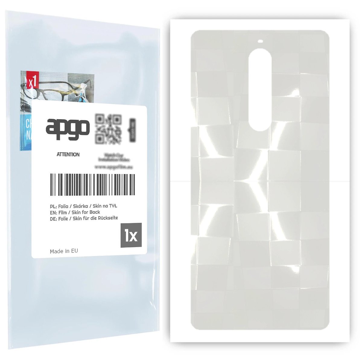 Folia hydrożelowa 3D naklejka przezroczysta na TYŁ do Nokia 5.1 - apgo hydrogel 3D TPU