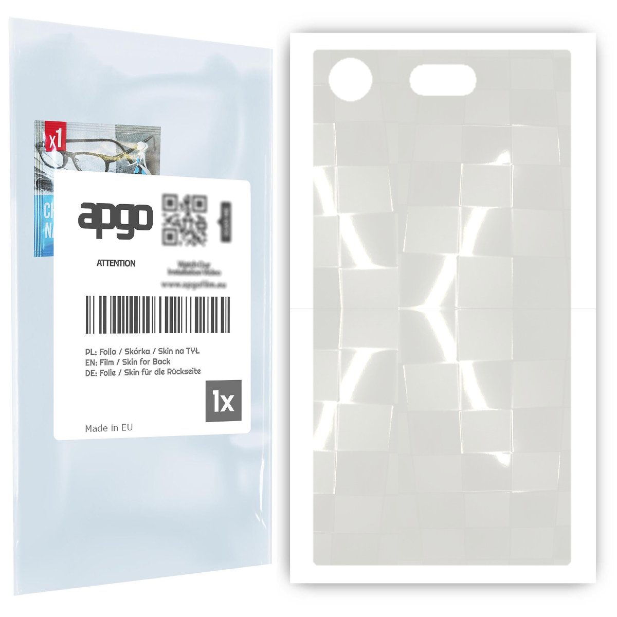 Folia hydrożelowa 3D naklejka przezroczysta na TYŁ do Sony Xperia XZ1 Compact - apgo hydrogel 3D TPU