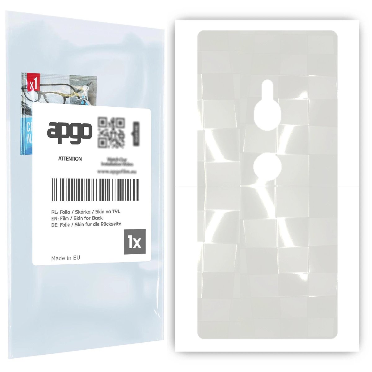 Folia hydrożelowa 3D naklejka przezroczysta na TYŁ do Sony Xperia XZ2 - apgo hydrogel 3D TPU