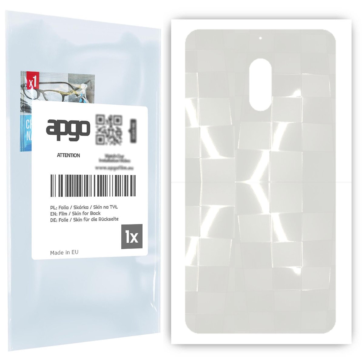 Folia hydrożelowa 3D naklejka przezroczysta na TYŁ do Nokia 6 - apgo hydrogel 3D TPU