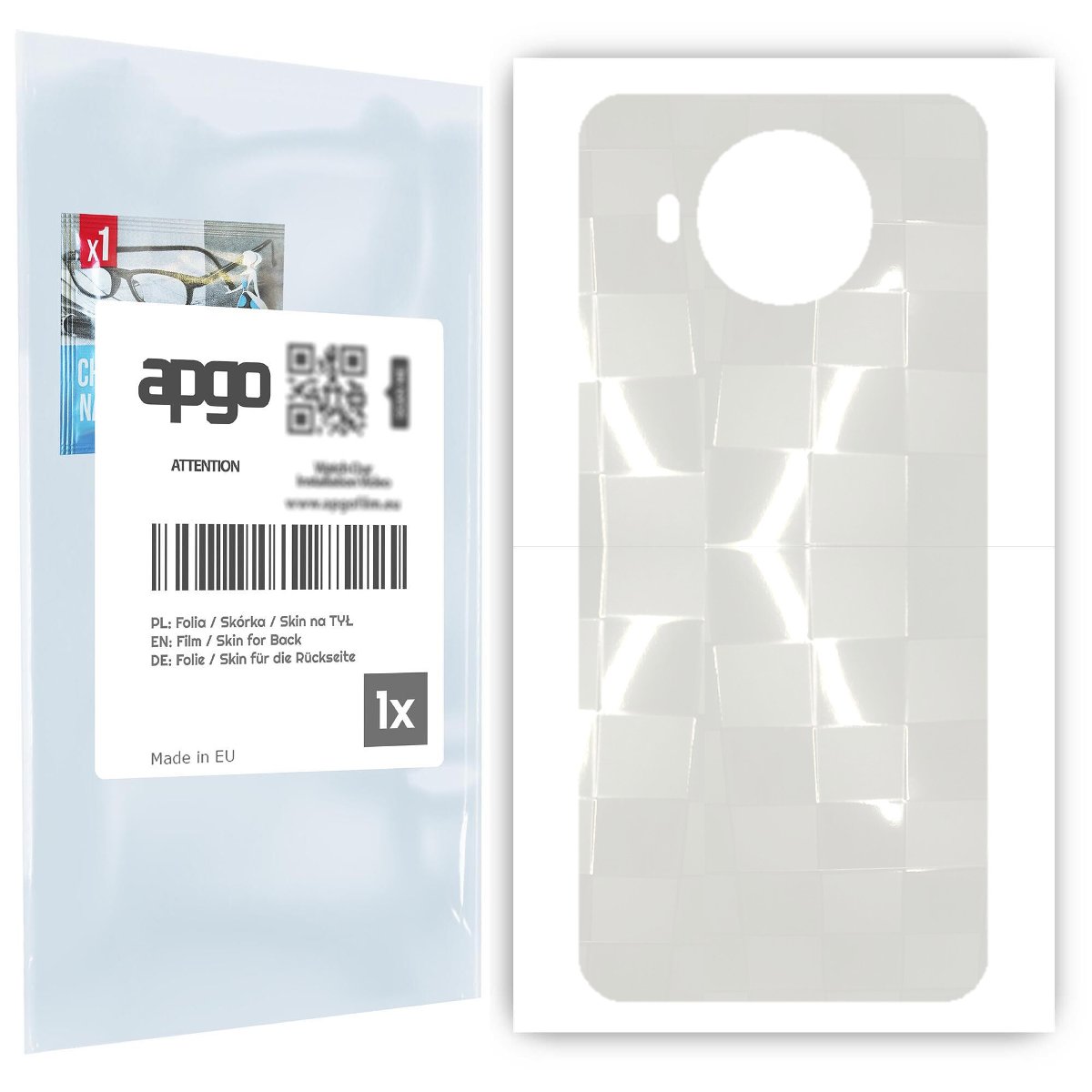 Folia hydrożelowa 3D naklejka przezroczysta na TYŁ do Nokia 8.3 5G - apgo hydrogel 3D TPU