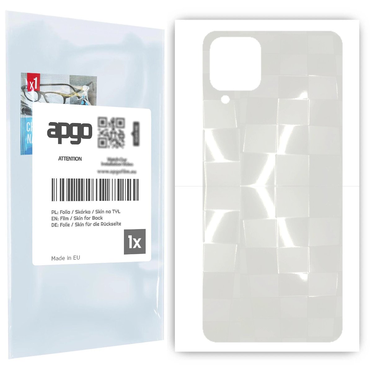 Folia hydrożelowa 3D naklejka przezroczysta na TYŁ do Samsung Galaxy A12 - apgo hydrogel 3D TPU