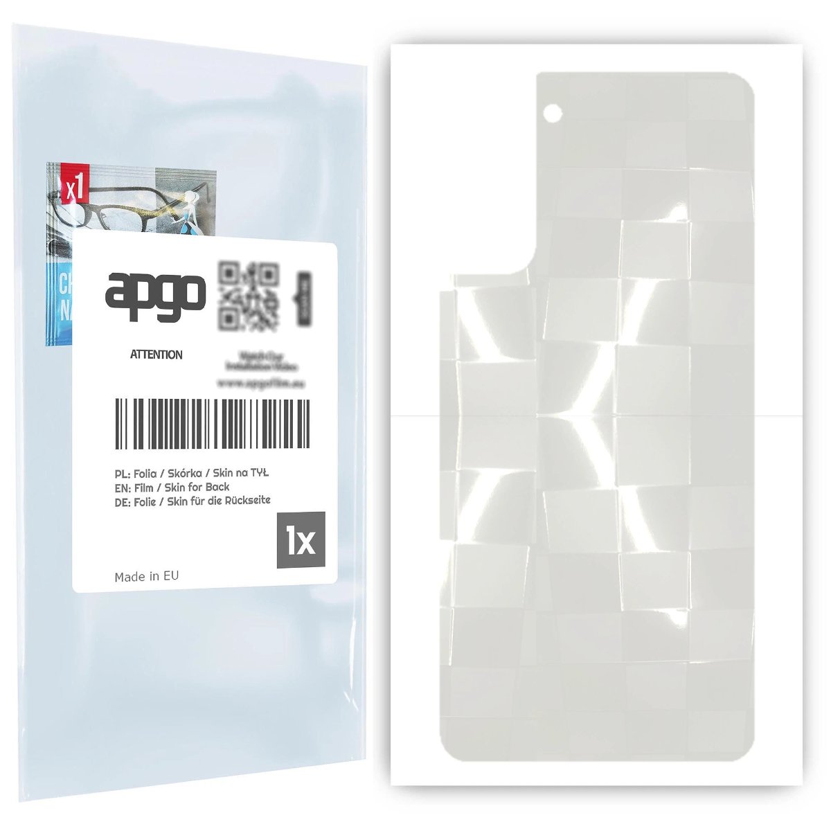 Folia hydrożelowa 3D naklejka przezroczysta na TYŁ do Samsung Galaxy S21+ 5G - apgo hydrogel 3D TPU