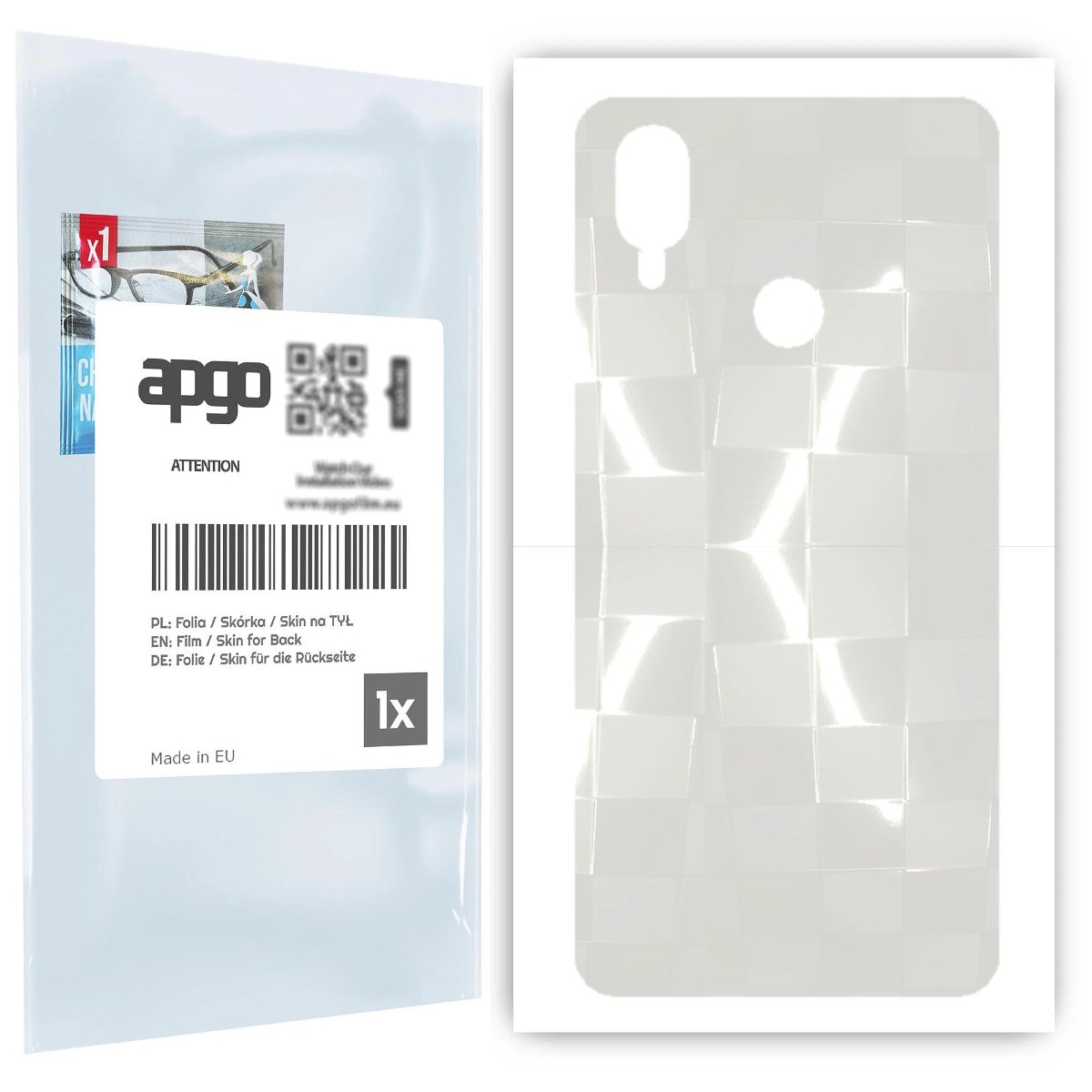 Folia hydrożelowa 3D naklejka przezroczysta na TYŁ do Cubot X19 - apgo hydrogel 3D TPU