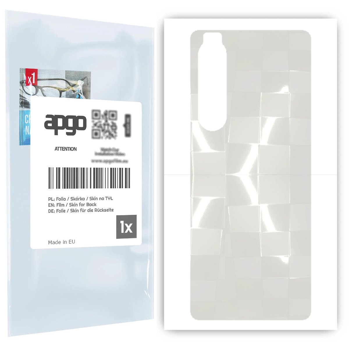 Folia hydrożelowa 3D naklejka przezroczysta na TYŁ do Sony Xperia 1 III - apgo hydrogel 3D TPU