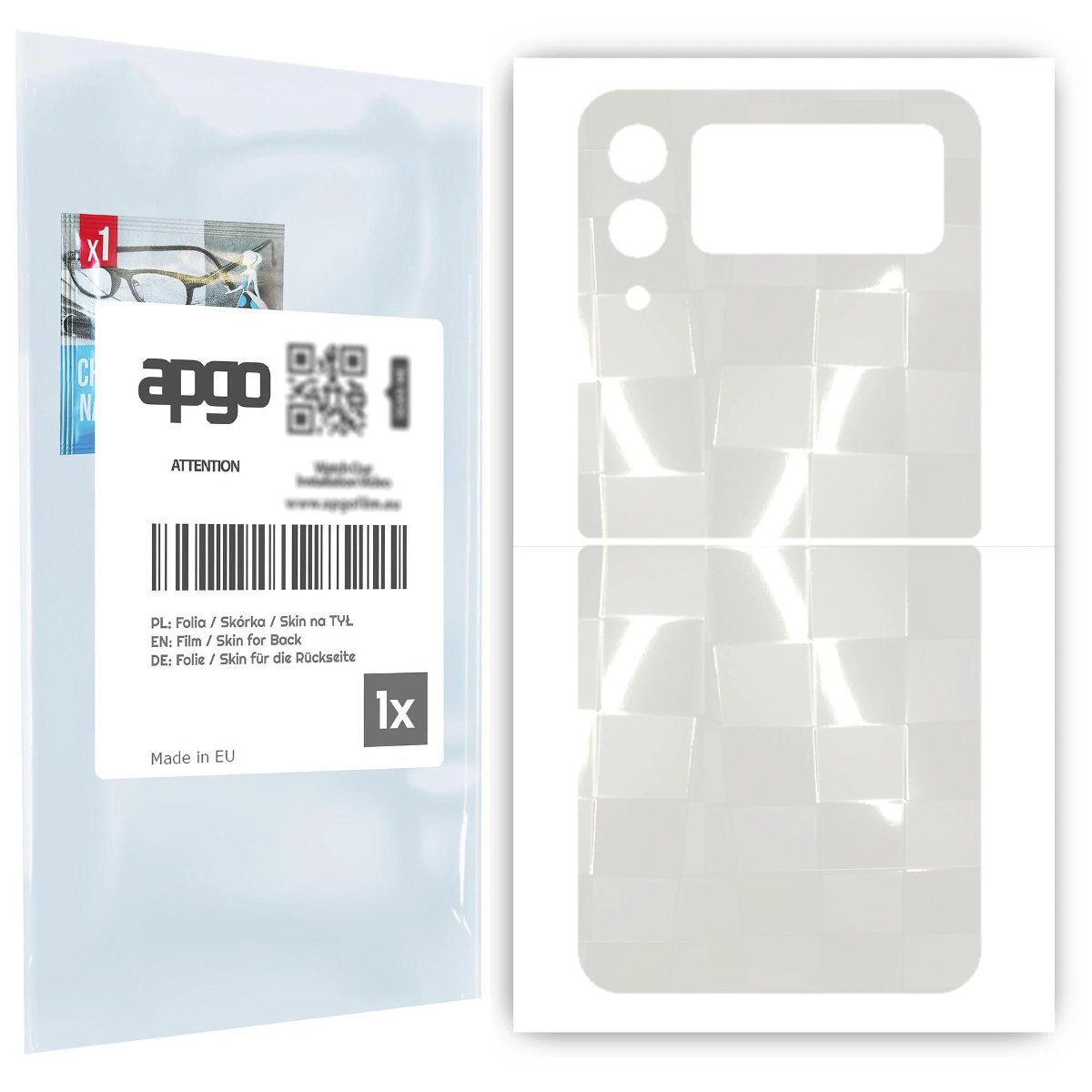 Folia hydrożelowa 3D naklejka przezroczysta na TYŁ do Samsung Galaxy Z Flip 3 - apgo hydrogel 3D TPU