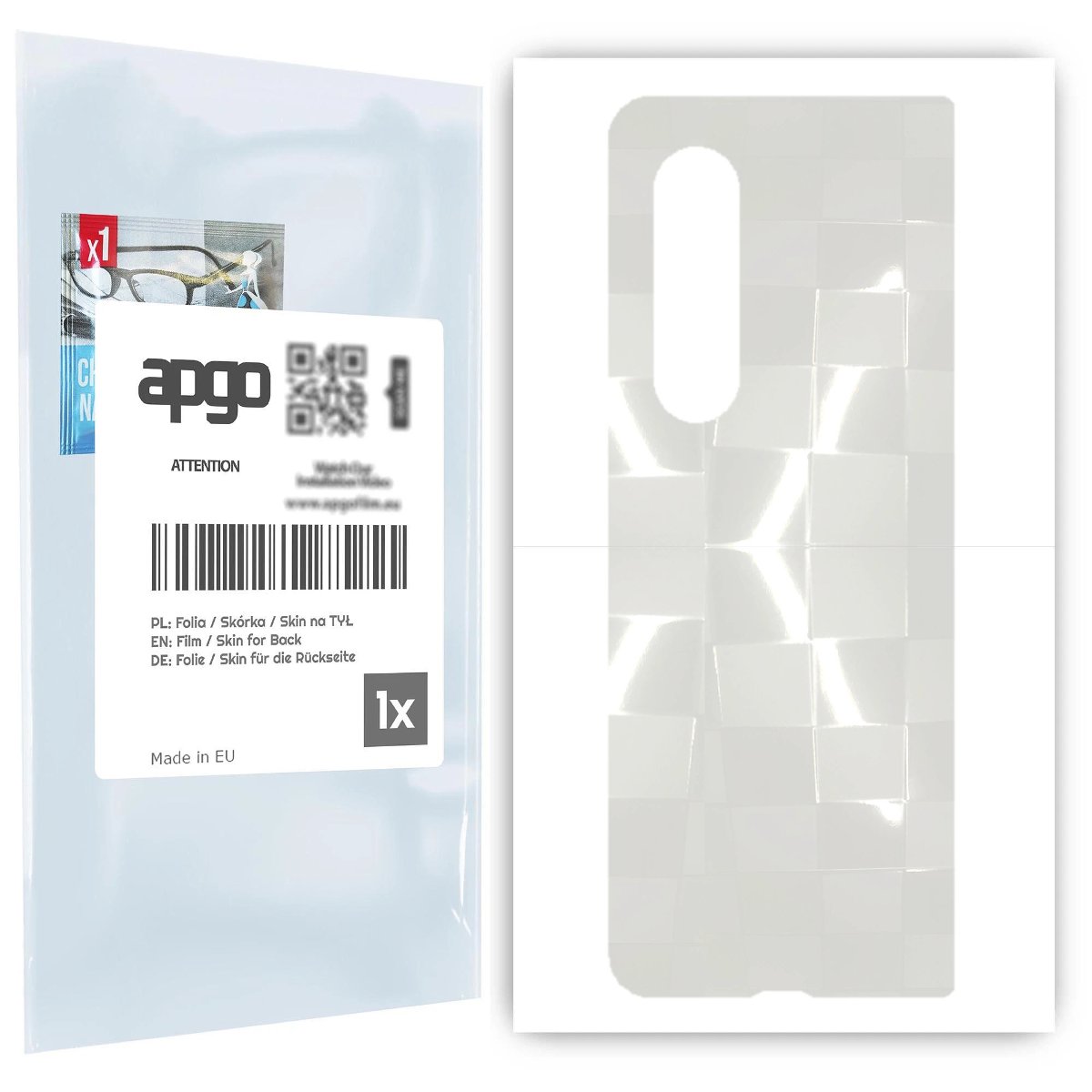 Folia hydrożelowa 3D naklejka przezroczysta na TYŁ do Samsung Galaxy Z Fold 3 - apgo hydrogel 3D TPU