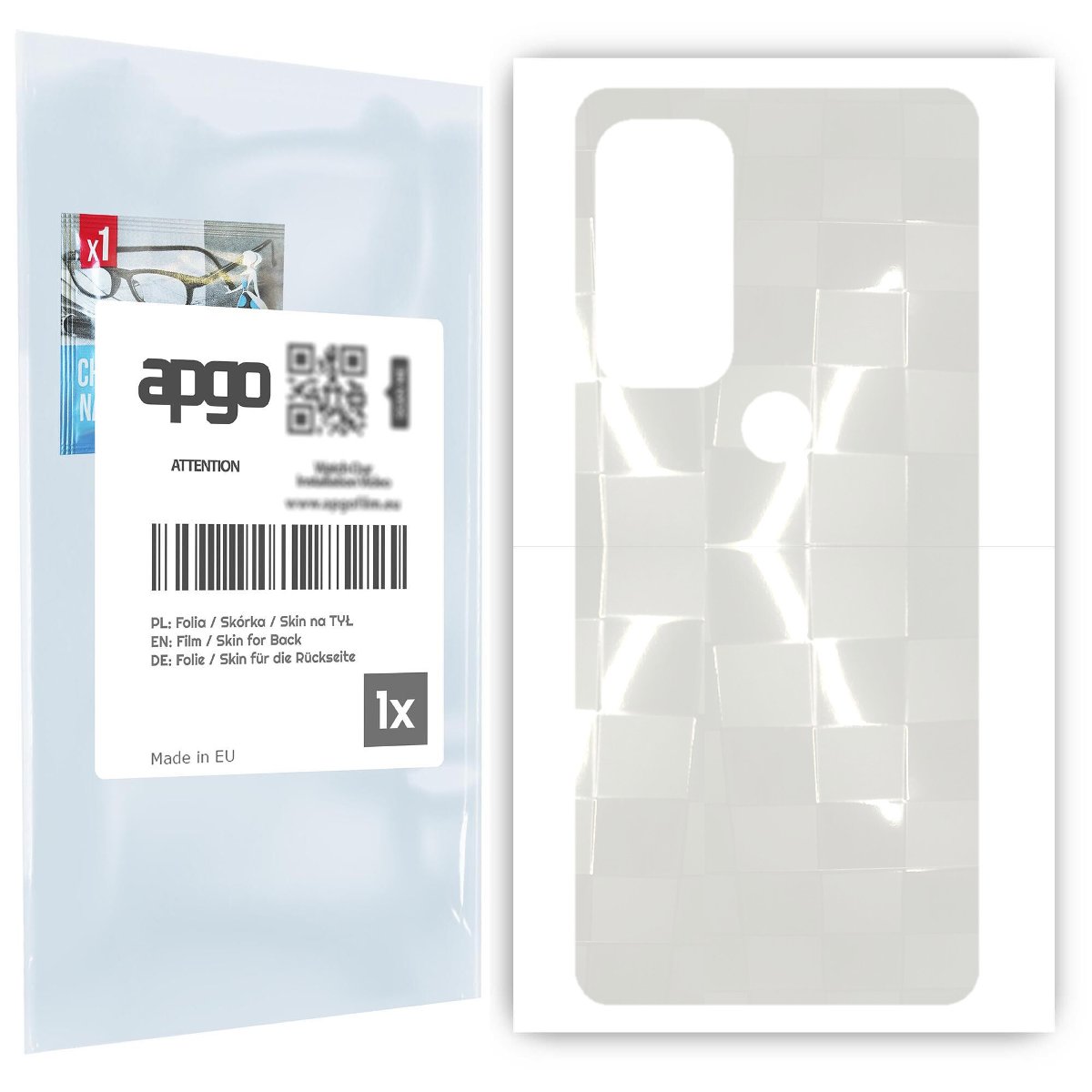 Folia hydrożelowa 3D naklejka przezroczysta na TYŁ do Motorola Edge 2021 - apgo hydrogel 3D TPU