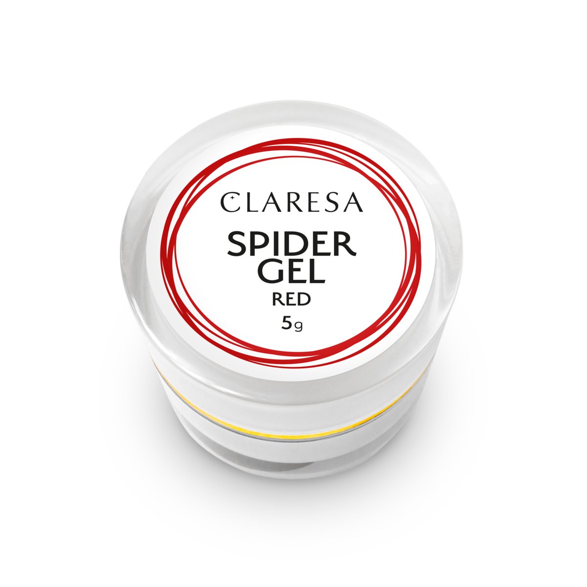 Claresa Spider Gel Red Żel Do Zdobień 5G