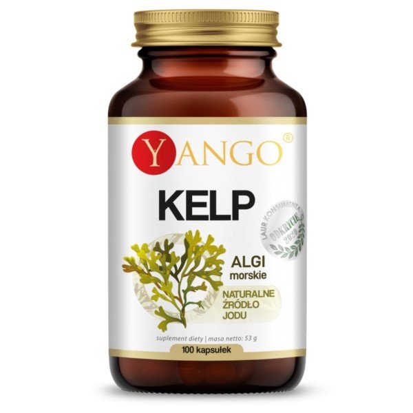 YANGO Yango Kelp Naturalne Źródła Jodu 100 kapsułek YA1166