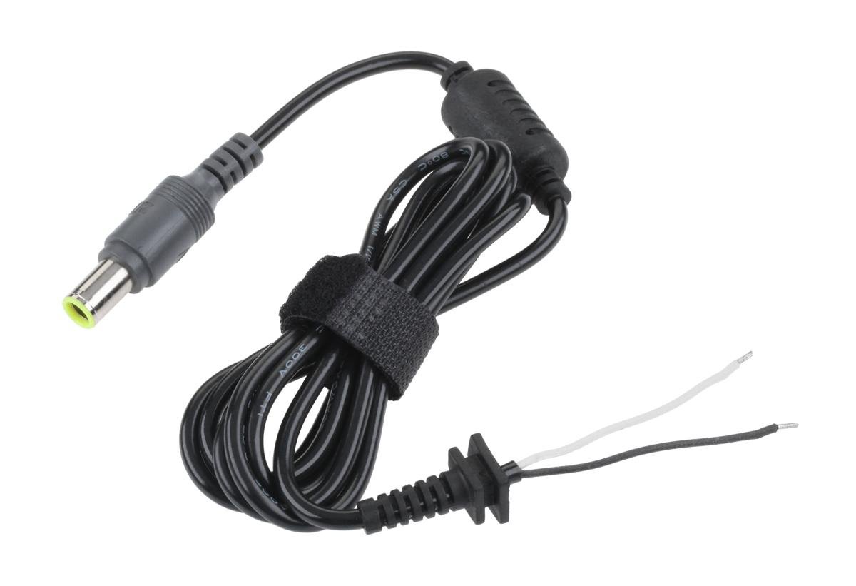 QUER Wtyk 7,9/5,4 (20V/4.5A) żółty sieciowy + kabel KOM0248