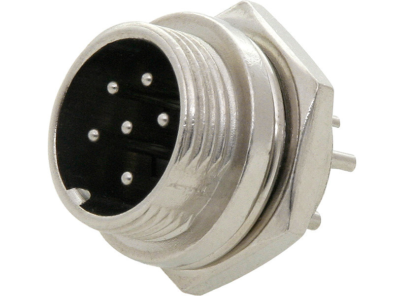 Gniazdo Cb Mikrofonowe 6Pin Do Obudowy